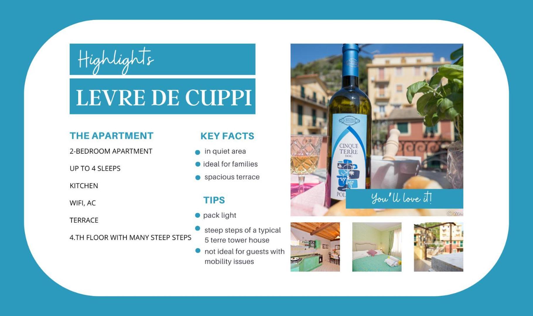 Levre De Cuppi Lejlighed Monterosso al Mare Eksteriør billede